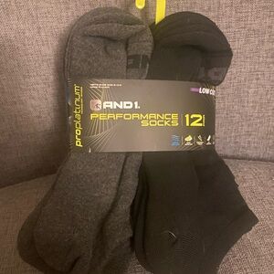 NEW Men’s Size 6-12.5 Ankle Length Performance Socks 12ct